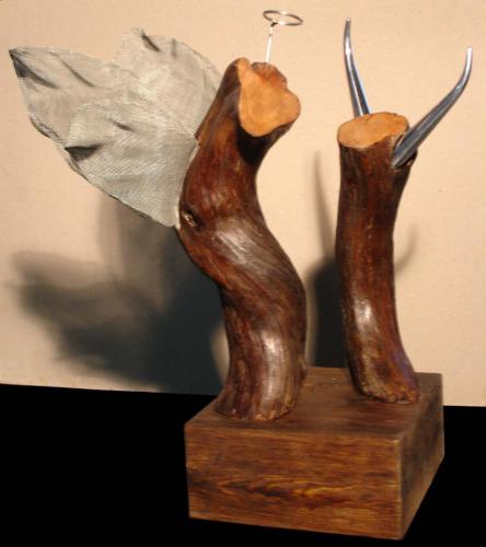 MelekŞeytan,2004,40x35x35cm