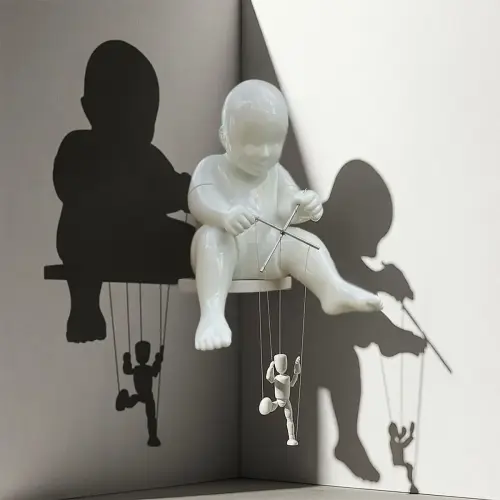 Small Stage, Big Play ,2025 , 135x81,5x81,5cm
